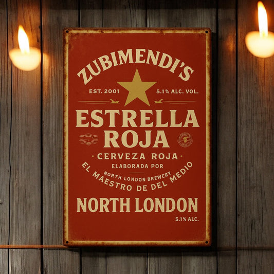 Zubimendi AFC Vintage Metal Sign