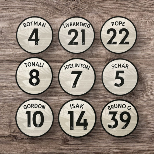 2025-26 Home kit Newcastle Beers Mats